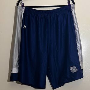 Blue and gray size 42 Men’s Russell shorts